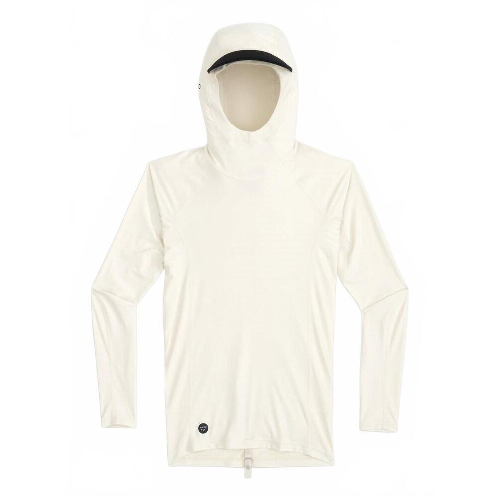 NEW FREE FLY men's pinnacle hooded rash guard in birch